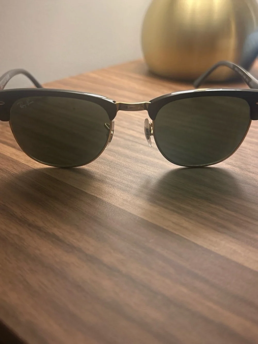 Ray-Ban Clubmaster Sunglasses - Black & Gold